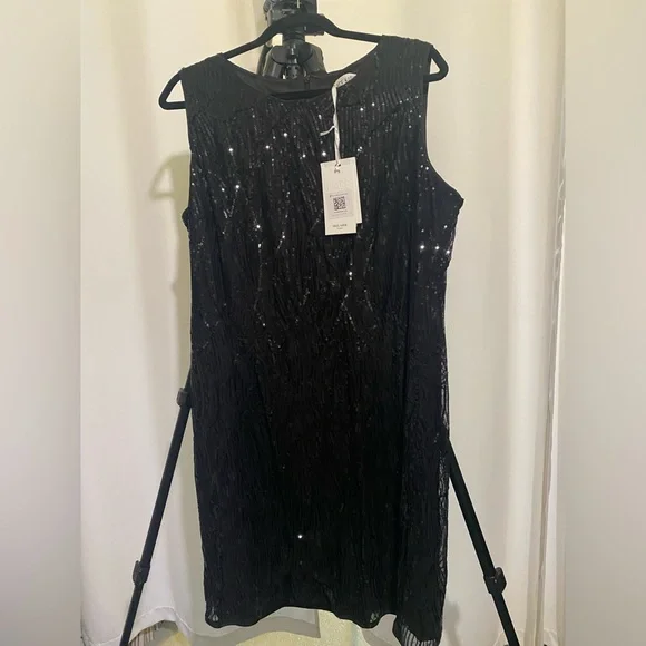 Glamorous Black Sequin Dress - Picture 3 of 10